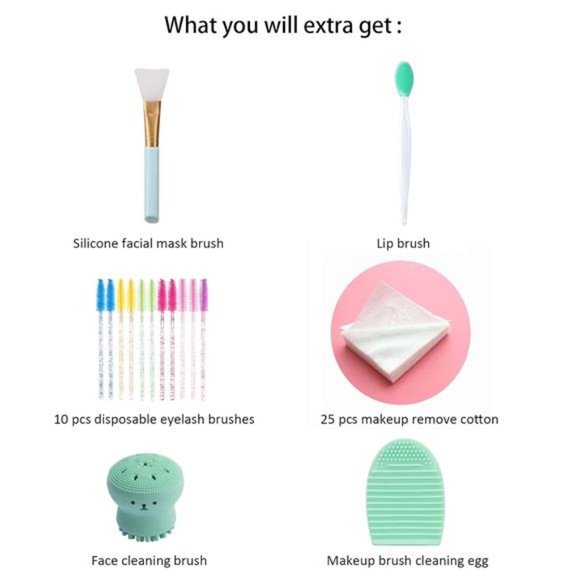 23 pcs🌹 Makeup Brushes Set with Beauty Blender, Foundation Brush Eyeshadow ... - Picture 6 of 7